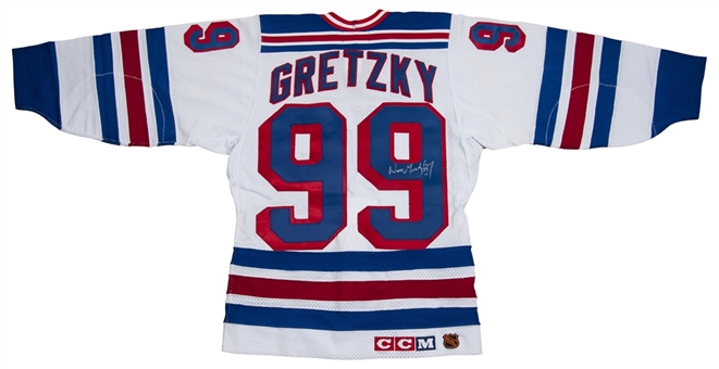 Wayne Gretzky signed Model NY Rangers Home Jersey (JSA)